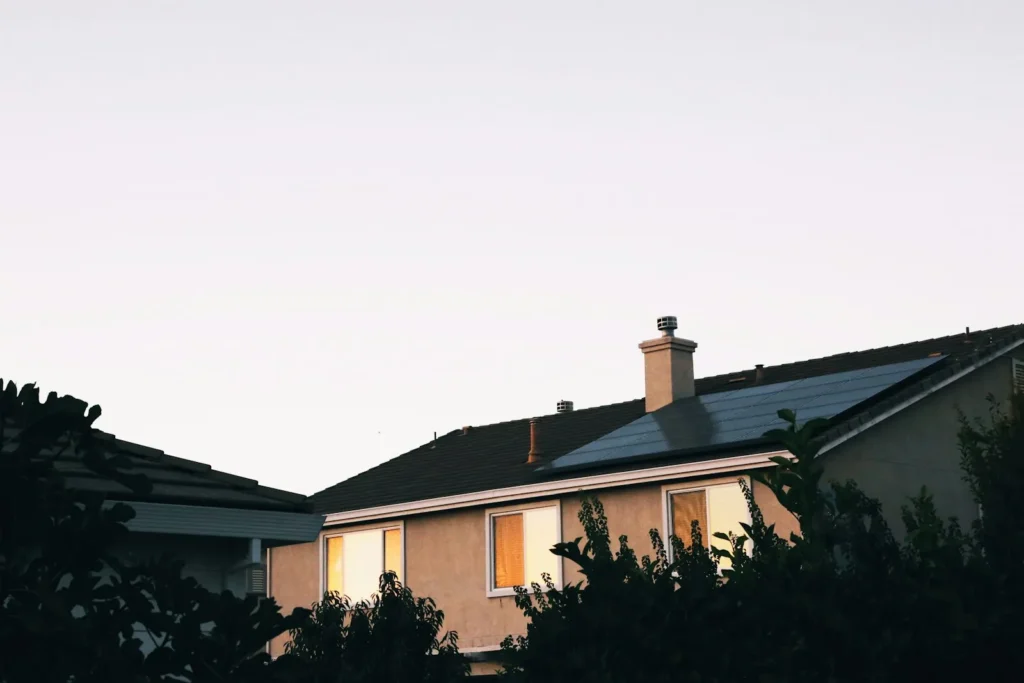 Modern energy efficient family home exterior