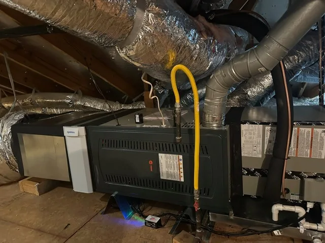 Gas furnace inspected by a licensed Vision Air technician