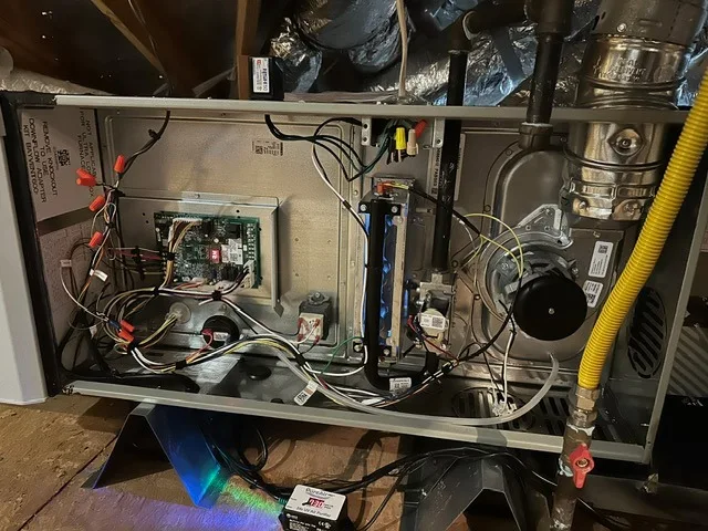 Gas furnace inspected by a licensed Vision Air technician