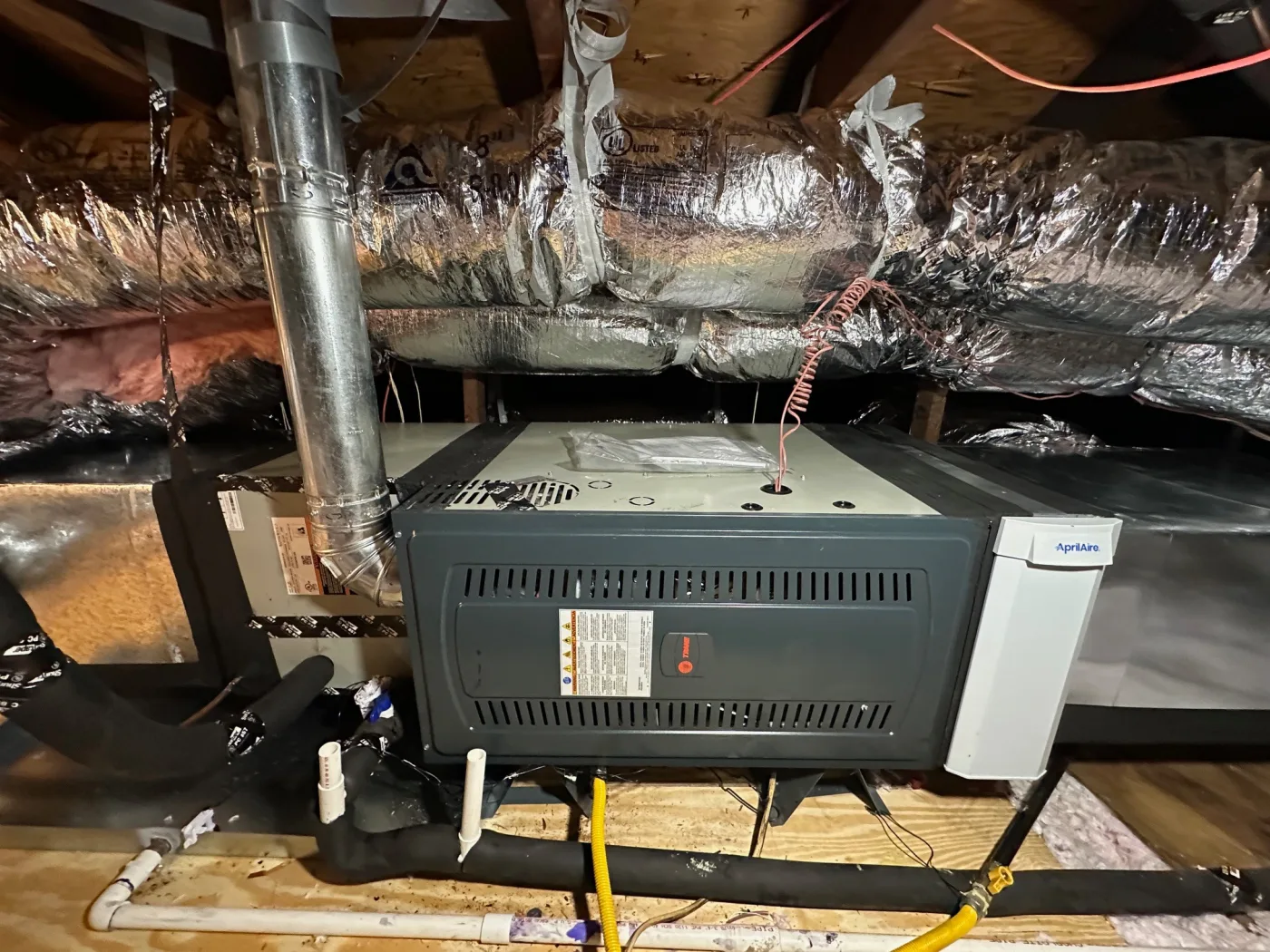 Vision Air HVAC technician completing a residential installation in Texas