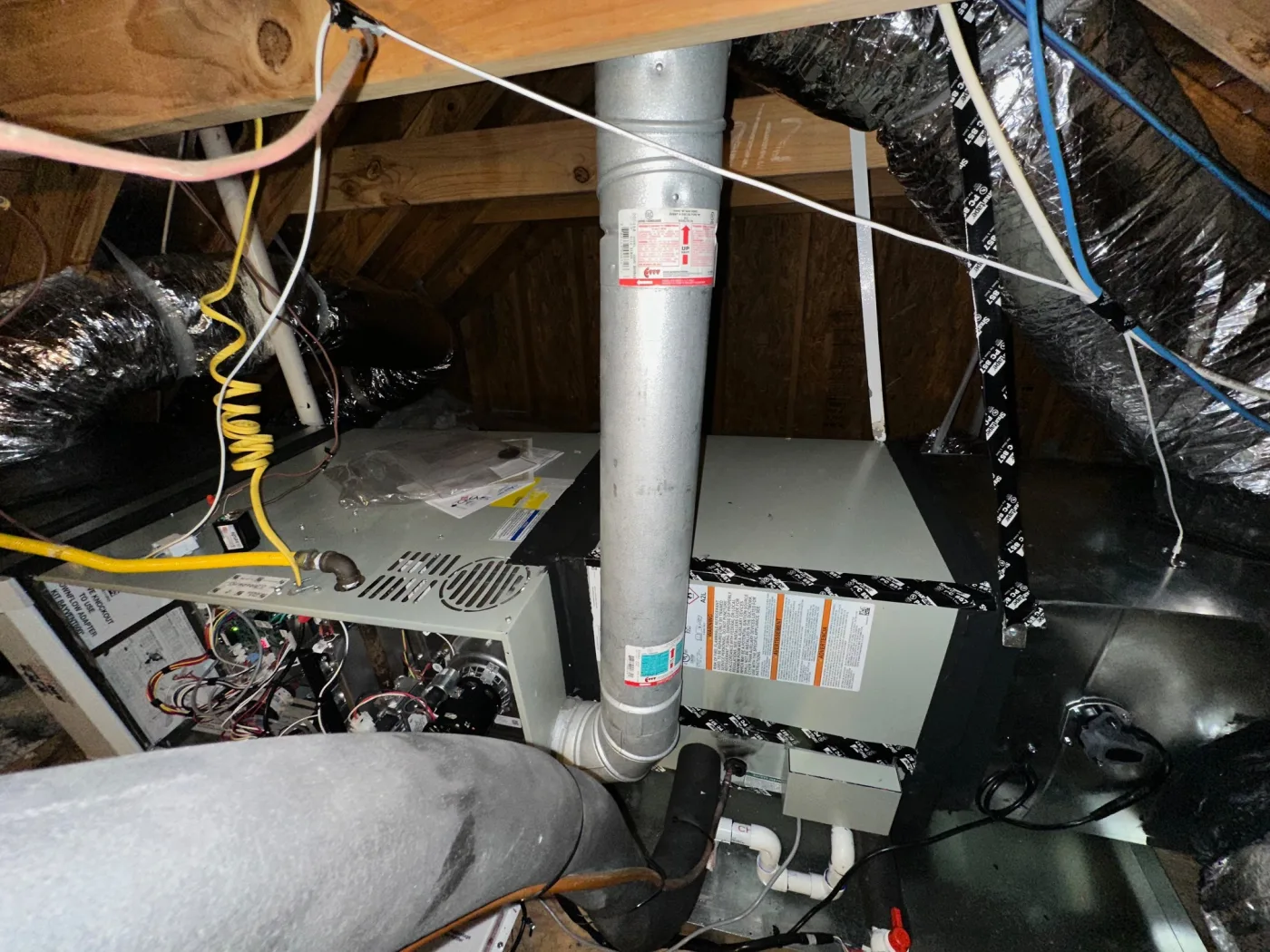 Vision Air HVAC technician completing a residential installation in Texas