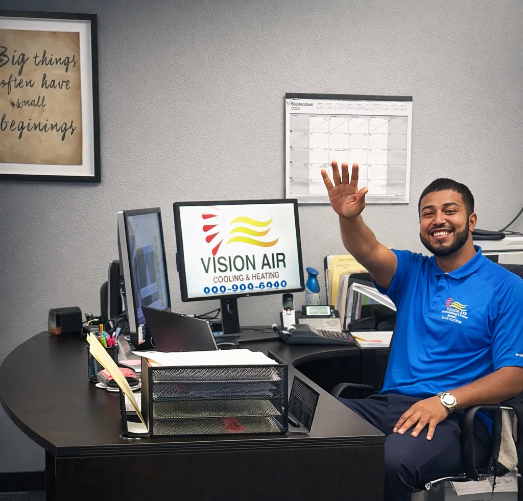 Vision Air HVAC service call to action banner